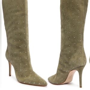 Schutz Knee boots Maryana Studded pointed toe boots